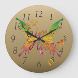 Time Flies Runde Wanduhr