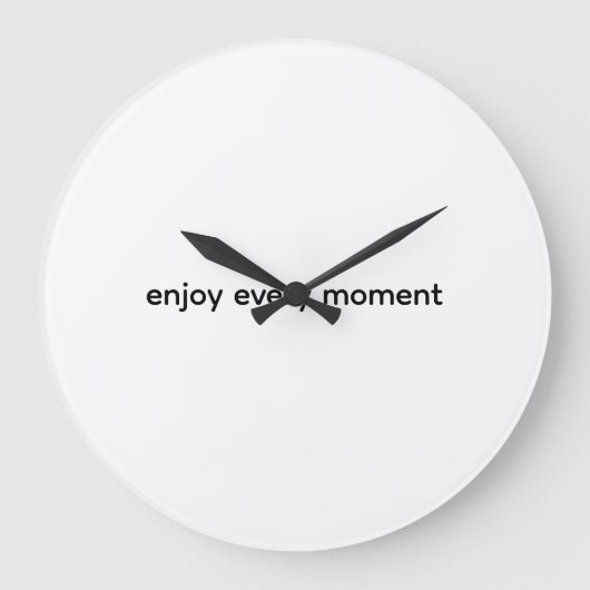 Time Flies Wall Clock Große Wanduhr (Vorderseite)