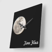 ~Time Flies~ WALL CLOCK, KÜMMERN SIE! Quadratische Wanduhr (Winkel)