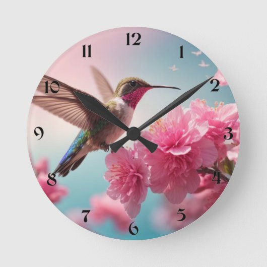 "Time Flies" Wall Clock Runde Wanduhr (Vorderseite)