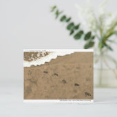 Time Footprint.. Postkarte (Stehend Vorderseite)