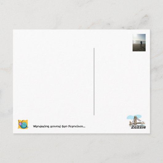 Time Footprint.. Postkarte (Rückseite)