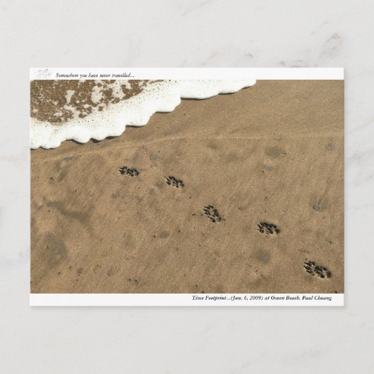 Time Footprint.. Postkarte (Vorderseite)