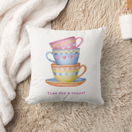 Time for a cuppa cushion kissen (Decke)