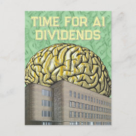 Time For AI Dividends Postkarte