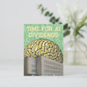 Time For AI Dividends Postkarte (Stehend Vorderseite)