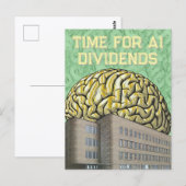 Time For AI Dividends Postkarte (Vorne/Hinten)