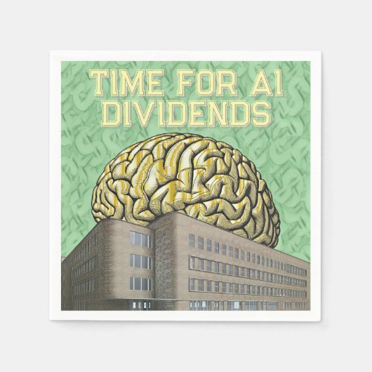 Time For AI Dividends Serviette (Vorderseite)