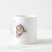 Time for Cafe? – Cute Cat Coffee Mug Kaffeetasse (Vorderseite Links)
