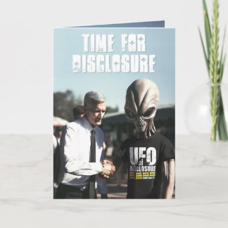 Time for Disclosure ALT Birthday Card Feiertagskarte