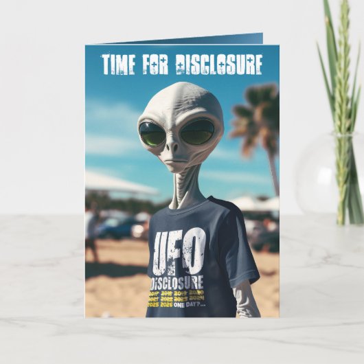 Time For Disclosure Feiertagskarte (Vorderseite)