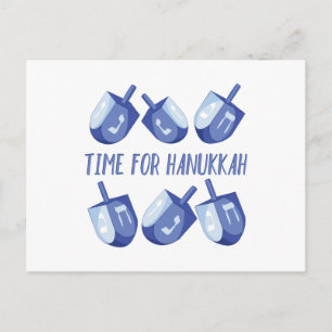 Time For Hanukkah Feiertagspostkarte