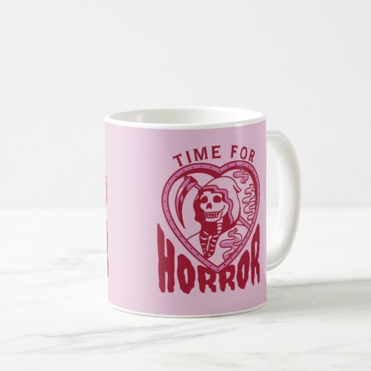 Time For Horror Halloween Mug Kaffeetasse (VorderseiteRechts)
