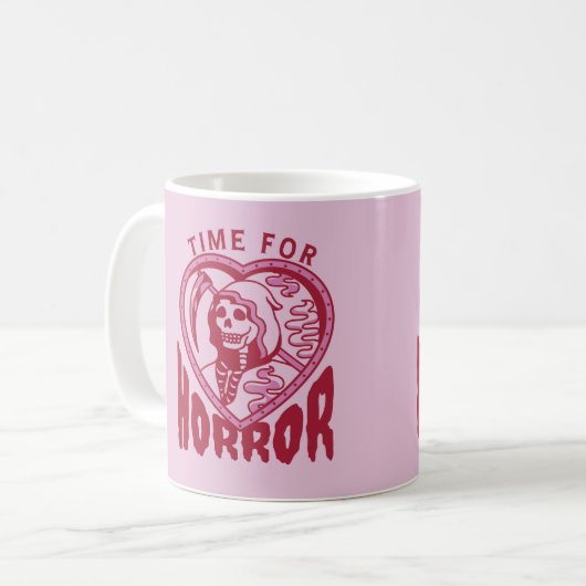 Time For Horror Halloween Mug Kaffeetasse (Vorderseite Links)