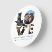 Time for Love – Romantic Wall Clock Runde Wanduhr (Winkel)