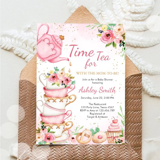 Time for Tea Birthday Party Invitation Einladung