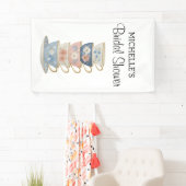 Time for Tea Bridal Shower Banner (Insitu)