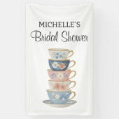 Time for Tea Bridal Shower Banner (Vertikal)