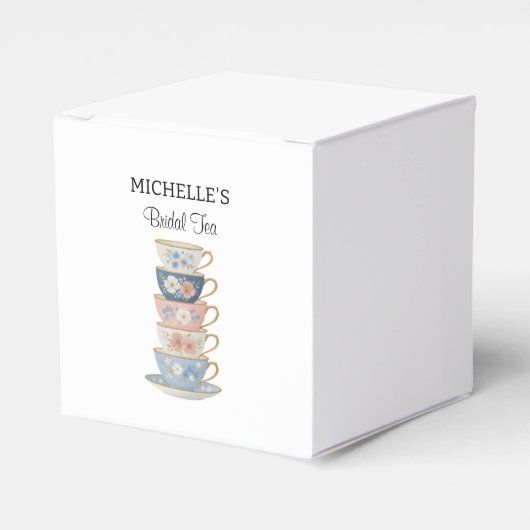 Time for Tea Bridal Shower Favor Boxes Geschenkschachtel (Vorderseite)