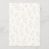 Time for Tea Bridal Shower Floral Wildflower Einladung (Rückseite)