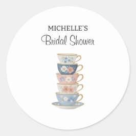 Time for Tea Bridal Shower Sticker