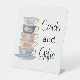 Time for Tea Bridal Shower Table Top Sign Sockelschild