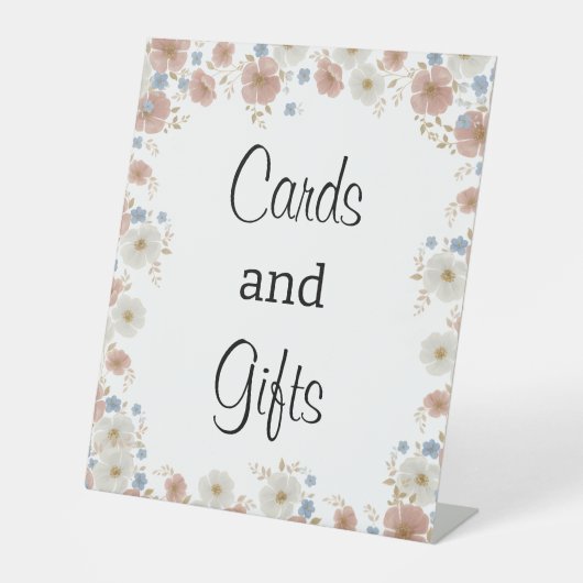 Time for Tea Bridal Shower Table Top Sign Sockelschild (Vorderseite)