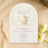 Time for Tea Floral Wildflower Bridal Shower Einladung