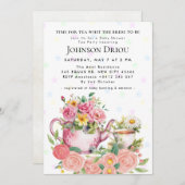 TIME FOR TEA WHIT THE Party Baby Shower Invitation Einladung (Vorne/Hinten)