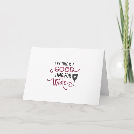 ***TIME FOR WINE*** ESP ON "YOUR BIRTHDAY" KARTE (Vorderseite)