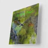 Time for Wine? Humorous Wine Lover's Clock Quadratische Wanduhr (Winkel)