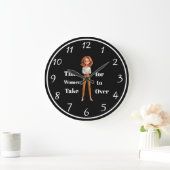 Time For Women Wall Clock Große Wanduhr (Zuhause)