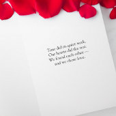 Time Found Us We Chose Love Valentine Quote Karte