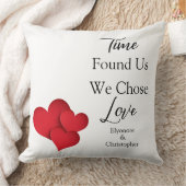 Time Found Us We Chose Love Valentine Quote Kissen (Decke)