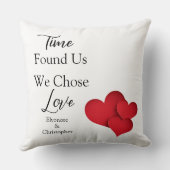 Time Found Us We Chose Love Valentine Quote Kissen (Rückseite)