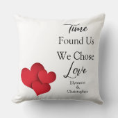 Time Found Us We Chose Love Valentine Quote Kissen (Vorderseite)