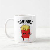 Time Fries Funny French Fries Pun Kaffeetasse (Links)