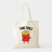 Time Fries Funny French Fries Pun Tragetasche (Vorne)