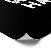 Time Fries, wenn Sie Spaß haben Essen Pun Dark BG Poster (Ecke)