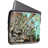 Time Grunts Postcard Laptop Ärmel Laptopschutzhülle (Vorne Rechts)
