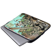 Time Grunts Postcard Laptop Ärmel Laptopschutzhülle (Vorne Knopf)