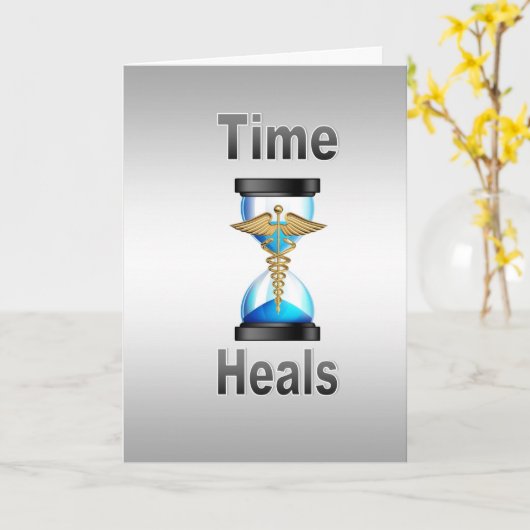 Time Heals Karte (Gelbe Blume)