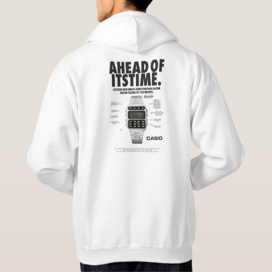 "Time in Style: Watch-Inspiriert T - Shirt-Design" Hoodie (Rückseite)