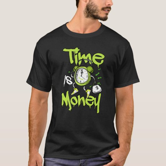 Time Is Dripping Retro High OG Visionaire Volt 1s T-Shirt (Vorderseite)