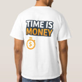 Time Is Money – Hustle Mindset T-Shirt | Entrepren (Rückseite)