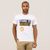 Time Is Money – Hustle Mindset T-Shirt | Entrepren (Vorne ganz)