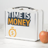 Time Is Money – Hustle Mindset T-Shirt | Entrepren Metall Brotdose (Beispiel)
