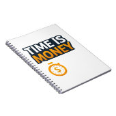 Time Is Money – Hustle Mindset T-Shirt | Entrepren Notizblock (Rechte Seite)