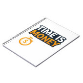 Time Is Money – Hustle Mindset T-Shirt | Entrepren Notizblock (Linke Seite)