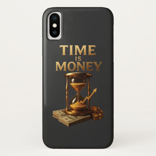 Time Is Money | Powerful Motivational Design Case-Mate iPhone Hülle (Rückseite)